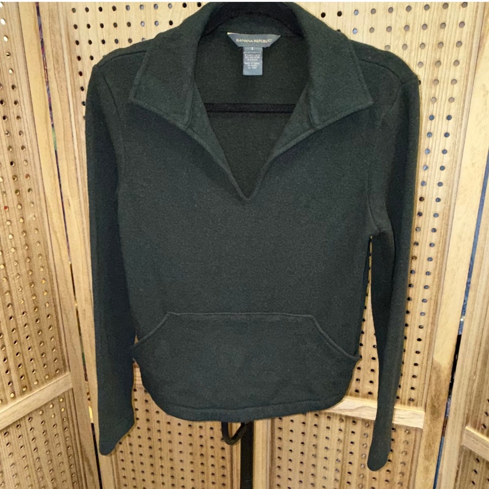 Banana Republic Wool Blend Pullover Sweater Top Green Small